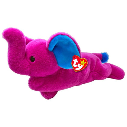 Ty Beanie Babies Plush Peanut II the Purple Elephant