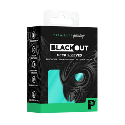 Deck Protector Palms Off Gaming Blackout Standard 100ct Turquoise