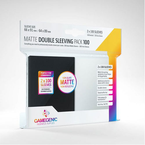 Deck Protector Gamegenic Matte Standard 100ct Double Sleeving Pack