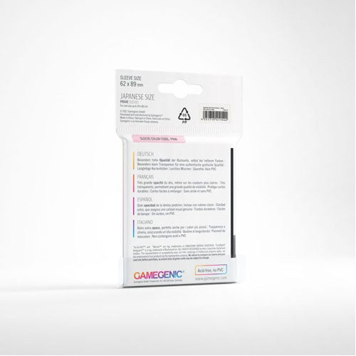 Deck Protector Gamegenic Prime Japanese 60ct Black
