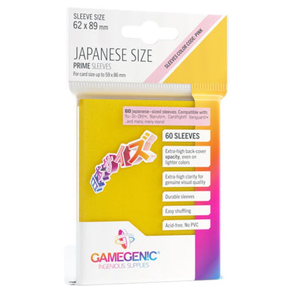 Deck Protector Gamegenic Prime Japanese 60ct Yellow