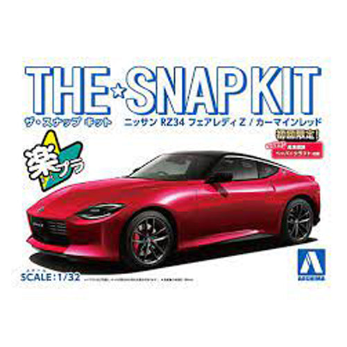 Aoshima Nissan RZ34 Fairlady Z Red 1:32 Scale Plastic Model Snap Kit