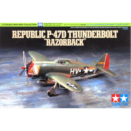 Tamiya P-47D Thunderbolt Razorback 1:72 Scale Plastic Model Kit