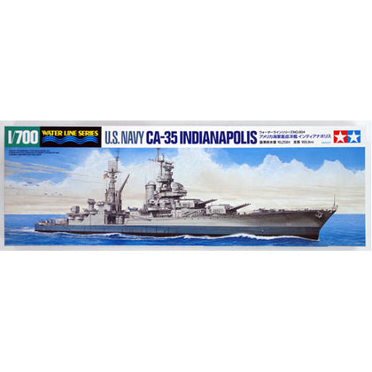 Tamiya US Navy CA-35 Indianapolis 1:700 Scale Plastic Model Kit