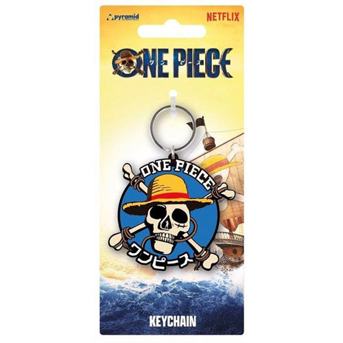 One Piece Live Action Rubber Keychain Straw Hat Crew