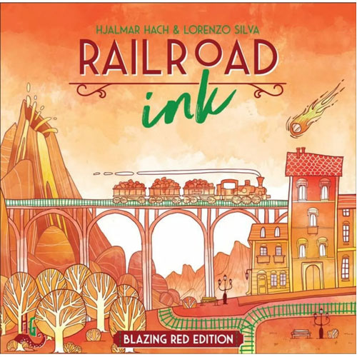Railroad Ink Blazing Red Edition Dice Game