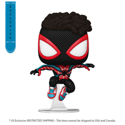 Spiderman 2 (Videogame 2023) Miles Morales in Evolved Suit US Exclusive Pop! Vinyl