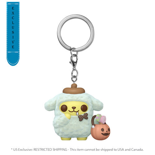Sanrio Pompompurin (Halloween) US Exclusive Flocked Pop! Keychain