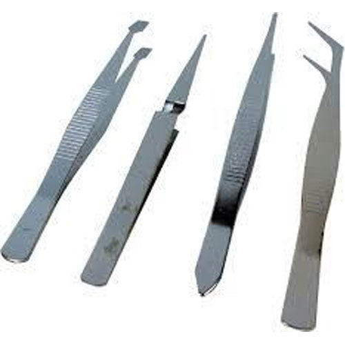 Delta Stainless Steel Tweezer Set 4 Pack
