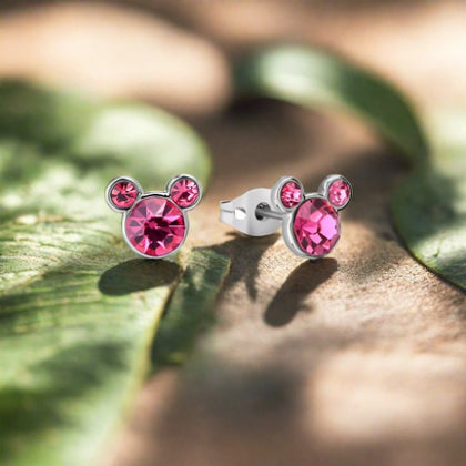 Couture Kingdom - ECC Mickey Mouse October Birthstone Stud Earrings