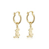 Couture Kingdom - Disney 100 Mickey Mouse Charm Hoop Gold Earrings