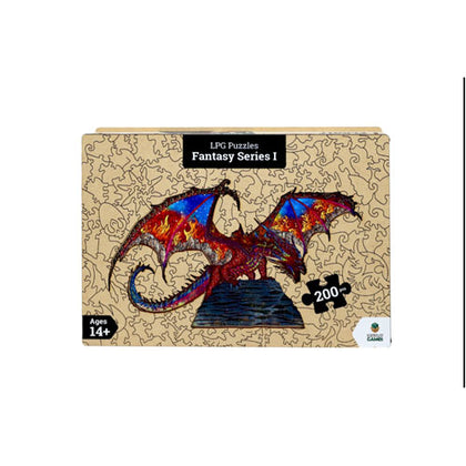 LPG Wooden Puzzle Fantasy 200pc Dragon Flight