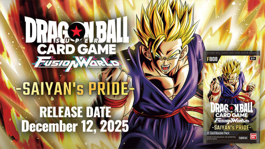 Dragon Ball Super FB08 -Fusion World- Saiyan's Pride Booster SEALED Bo –  Gametraders Seaford