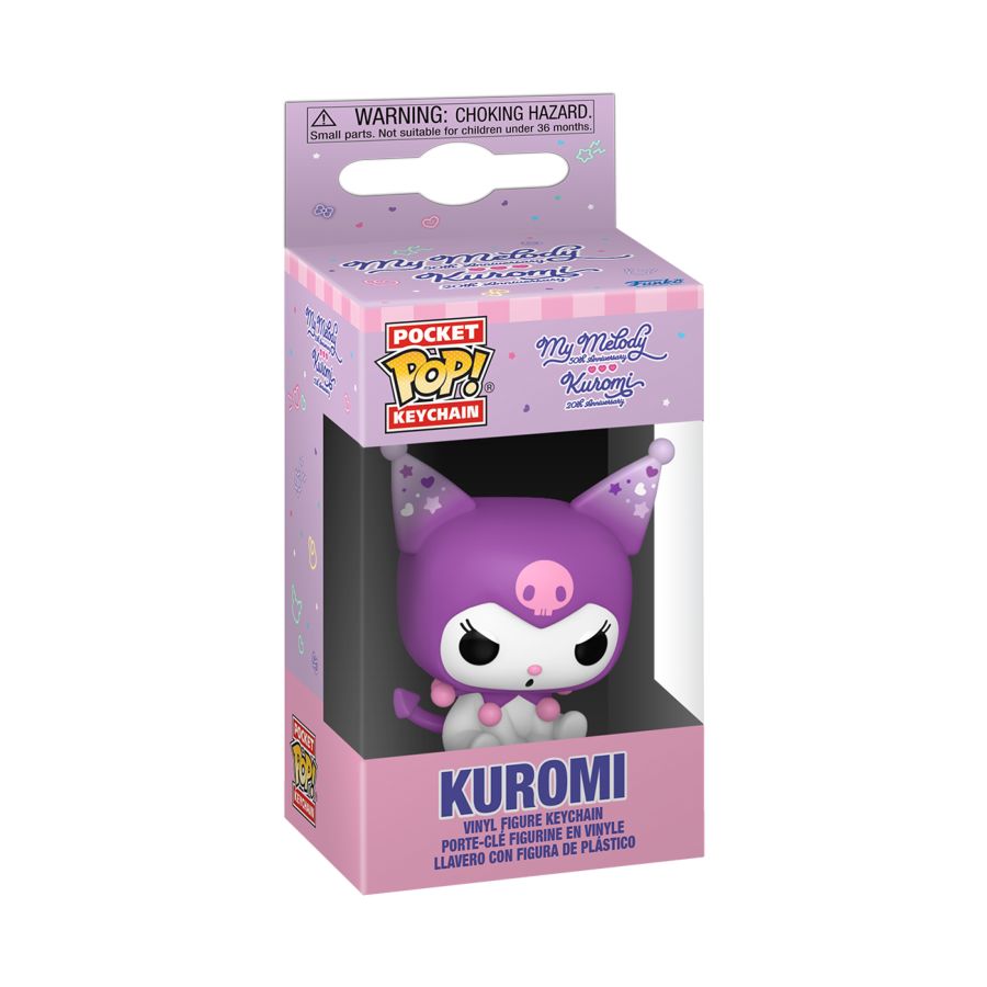 Hello Kitty Kuromi 20th Anniversary Pop! Keychain