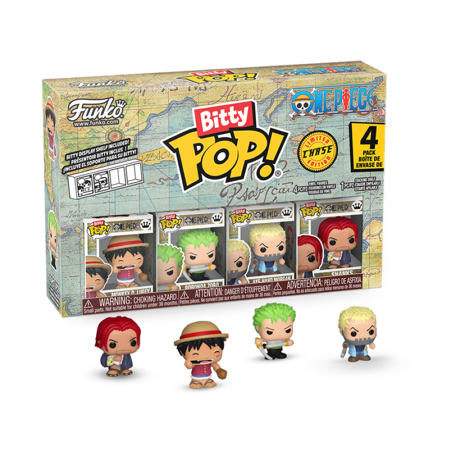 One Piece Luffy Bitty Pop! 4-Pack