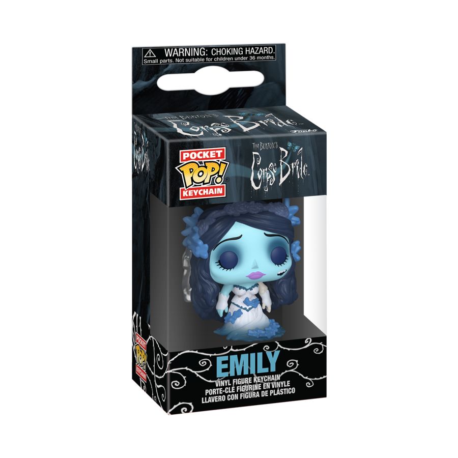 Corpse Bride Emily with Butterflies Pop! Keychain