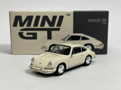 Mini GT 1963 Porsche 901 Ivory White 1:64 Scale Diecast Vehicle