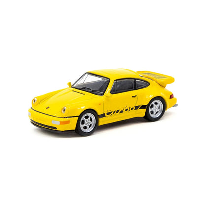 TW Porsche 911 Turbo Yellow 1:64 Scale Diecast Vehicle