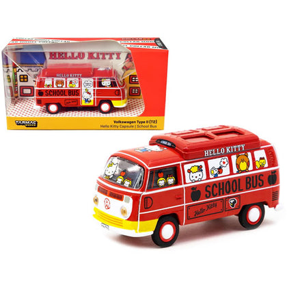 TW VW T2 Bus Hello Kitty 1:64 Scale Diecast Vehicle