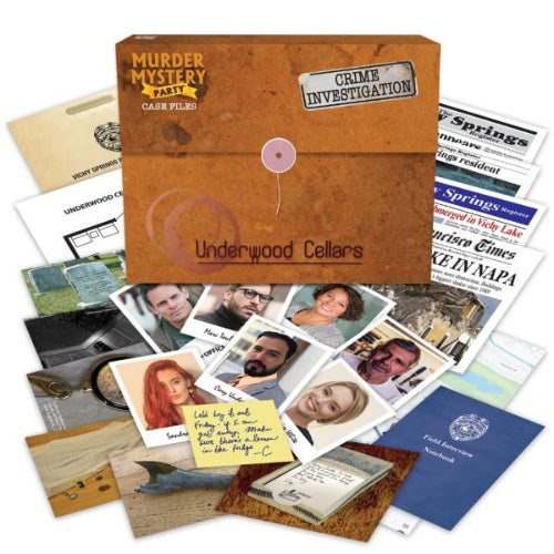 Murder Mystery Party Case Files Underwood Cellars
