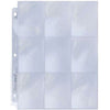 Binder Pages Ultra Pro Single Sleeves 9 Pocket Top Load