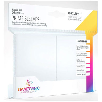 Deck Protector Gamegenic Prime Standard 100ct White