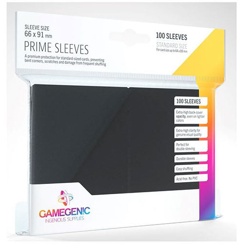 Deck Protector Gamegenic Prime Standard 100ct Black