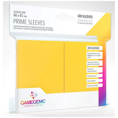 Deck Protector Gamegenic Prime Standard 100ct Yellow