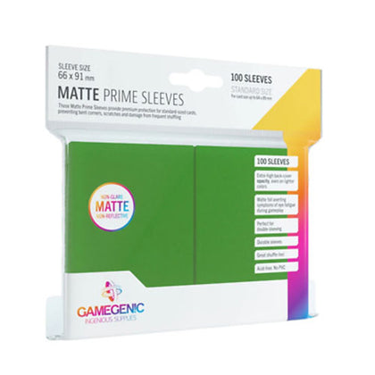 Deck Protector Gamegenic Prime Standard 100ct Matte Green