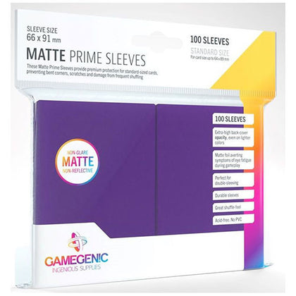 Deck Protector Gamegenic Prime Standard 100ct Matte Purple