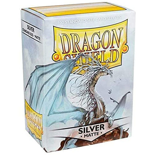 Deck Protector Dragon Shield Standard 100ct Silver Matte
