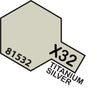 Tamiya Mini X-32 Titanium Silver 10ml