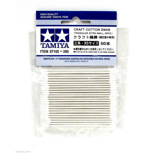 Tamiya Craft Cotton Swab (Triangular, 50pc)