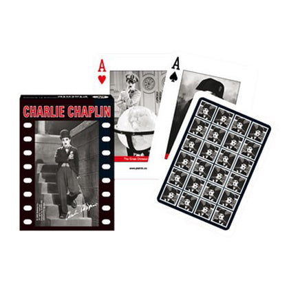 Charlie Chaplin Playing Cards