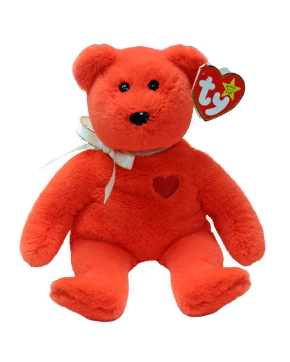Ty Beanie Babies Plush Valentino II the Bear with Heart