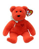 Ty Beanie Babies Plush Valentino II the Bear with Heart