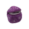 D20 Plush Dice Bag Purple