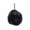 D20 Plush Dice Bag Black