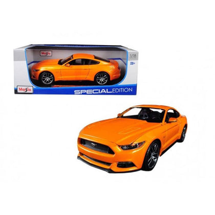 Maisto Special Edition 2015 Ford Mustang Coupe Metallic Orange 1:18 Scale Diecast Vehicle