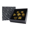 LPG Metal RPG 7 Dice Set Hollow Celtic Ancient Bronze