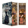 Tonecheer 3D Puzzle Book Nook Kit The Steam Age