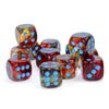 Chessex Nebula Primary Blue Luminary 16mm 12 D6 Dice Block Set