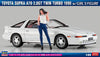 Hasegawa 1990 Toyota Supra A70 2.0GT Twin Turbo with Figure 1:24 Scale Plastic Model Kit