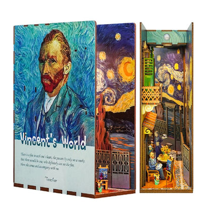 Tonecheer 3D Puzzle Book Nook Kit Vincent's World