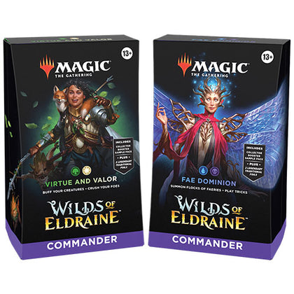 Magic the Gathering Wilds of Eldraine Commander Deck Set (2 Deck Pair)