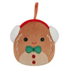 Squishmallows 4 inch Ornament Plush Christmas 2023 Cash the Gingerbread
