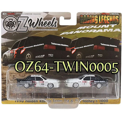 Oz Wheels Racing Legends Bathurst 1:64 Scale Diecast Vehicle Twin Set -1990 Holden Racing Team 1st & 5th Tooheys 1000-