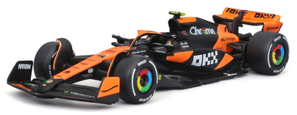 Bburago Formula Racing 2024 F1 McLaren MCL 38 #4 Norris 1:43 Scale Diecast Vehicle