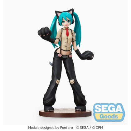 Volcaloid Hatsune Miku Arcade Future Tone Kitty Cat SPM SEGA Action Figure