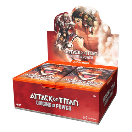 Universus CCG Attack On Titan Origins of Power Booster Box